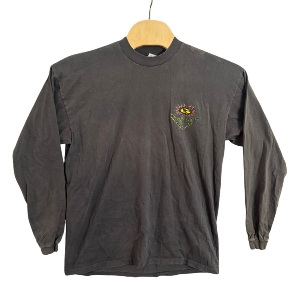 Vintage Gotcha Long Sleeve T-Shirt Mens XL Black Graphic Surf Skate Made in USA